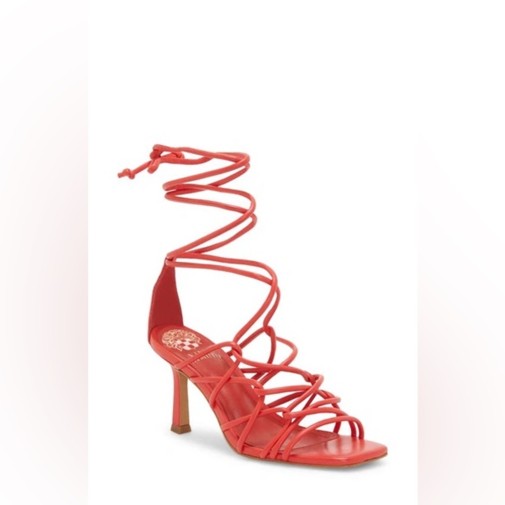 Vince Camuto Red Strappy Sandal Heels